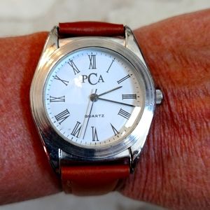 PCA faux leather band Watch.